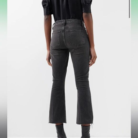 Frame Le Crop mini boot dark wash denim - Picture 2 of 6